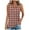 Red, variant on Lenpel Women's Tank Tops Fashion Summer Casual Crew Neck Cut out Sleeveless Plaid T-Shirts Tunic Tee Blouses