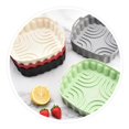 thumbnail image 3 of 2PCS Air Fryer Silicone Baking Tray Reusable Square Air Fryer Pan Silicone Mold Microwave Pads Baking Mat Pot Tray,D, 3 of 5