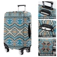 thumbnail image 5 of Blue and Orange Floral Boho Pattern Luggage Cover Fashion Suitcase Cover Baggage Covers Fit 25-28 Inch Luggage (Go Travel), 5 of 5