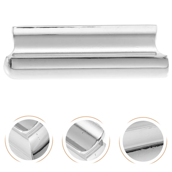 ROMANSENTIAL 1Pc Durable Metal Finger Slide Zinc Alloy Silver for Guitar Tone
