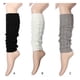 thumbnail image 3 of Jumpingount Calentadores de pierna de ganchillo de punto de invierno de moda para mujeres calentadores de rodilla de tobillo suaves y elásticos Accesorios de disfraces blanco, 3 of 6