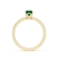 thumbnail image 2 of ANGARA Lab Grown 1 Ct Vintage Style Emerald-Cut Emerald Engagement Ring for Women in 14K Yellow Gold (Size-7x5mm) | May Birthstone, Anniversary, Jewelry Gift for Women | Lab-Grown Emerald Ring, 2 of 8