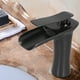 thumbnail image 4 of Grifo de Lavabo G1/2 Grifo de Agua en Cascada de Cobre Lavabo Negro Grifo de Agua Fría Y Caliente para Inodoro de Cocina Material de Cobre ANGGREK Otros, 4 of 8