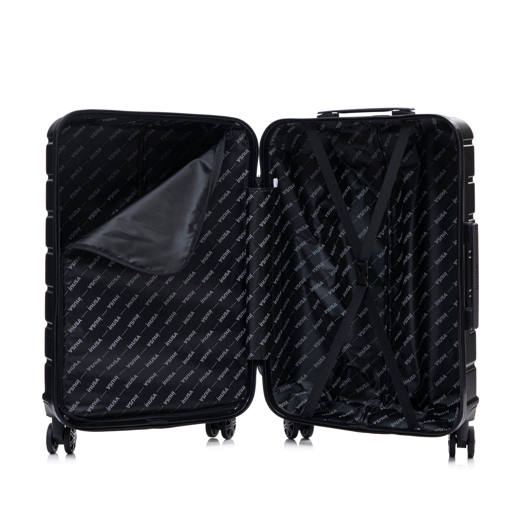InUSA TREND 32" Extra-Large Hardside Lightweight Luggage with Spinner Wheels, Handle, Trolley, Black