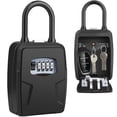 thumbnail image 1 of Large Key Lock Box, [Hanging & Wall Mounted] Diyife Large Capacity Lock Box for Car Keys Outdoor, Waterproof Resettable 4 Digit Combination Car Key B, 1 of 7