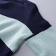 thumbnail image 3 of Gibobby Suéter Divertido de Manga Larga con Cuello Rojoondo Camiseta corta informal de manga larga a para mujer (Azul, Unitalla), 3 of 5