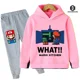 thumbnail image 1 of Super Mario Bros. Sudadera con capucha de manga larga para niños y niñas, Chaqueta de traje de pantalones largos, Jersey informal para niños, 1 of 1