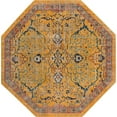 thumbnail image 2 of Rugs.com Lola Collection Rug – 8 Ft Octagon Yellow Medium Rug Perfect For Living Rooms, Kitchens, Entryways, 2 of 9