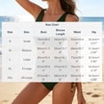 thumbnail image 3 of UTSJKR Women's V Neck Solid Bikini Bathing Suit, Padded Wireless High Waist 2 Piece Swimsuit for Summer Daily Beach Activities Army Green XL, 3 of 7