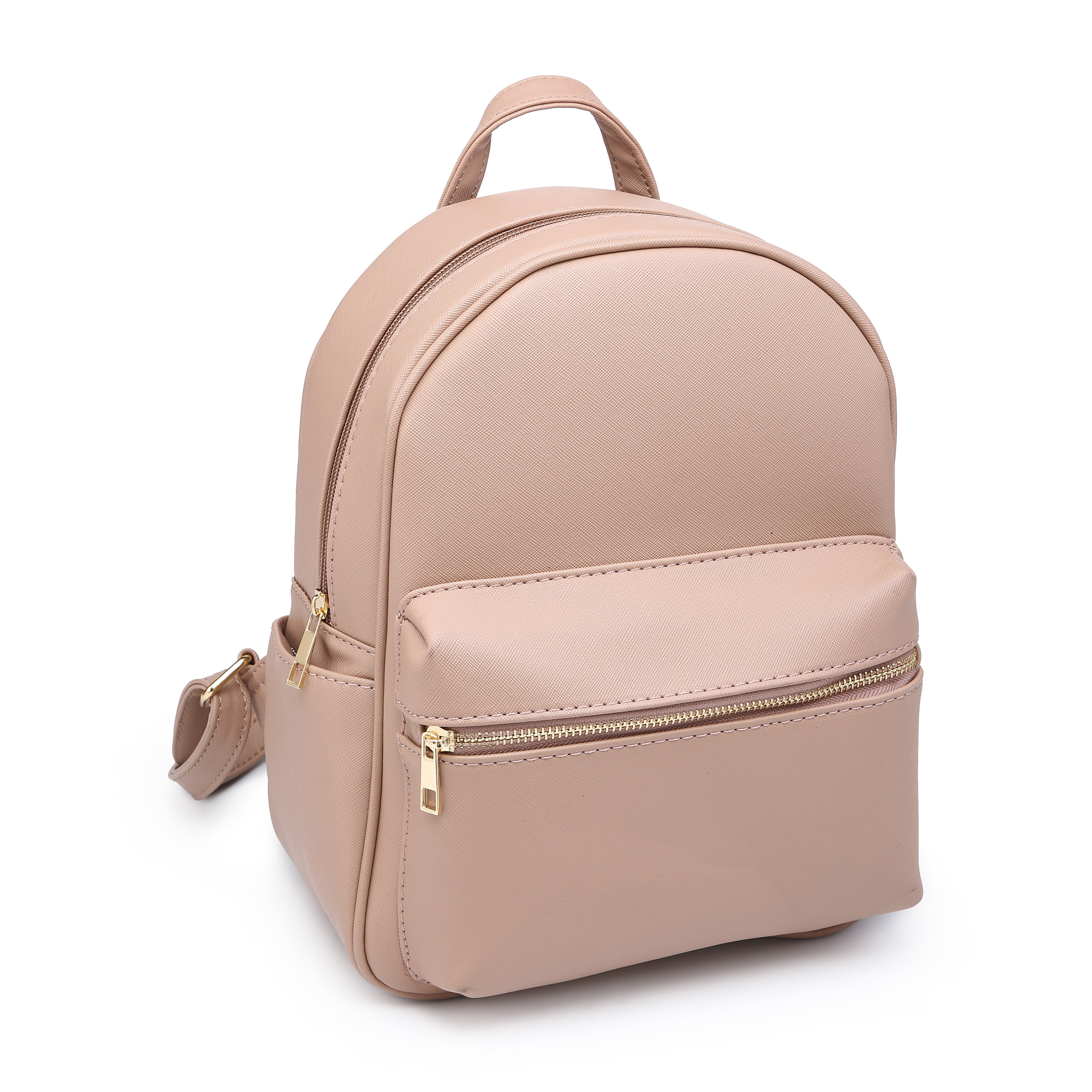Fashion Shoulder Bag Rucksack PU Leather Women Girls Ladies Backpack Travel Bag Green Maple Leaf Fabric