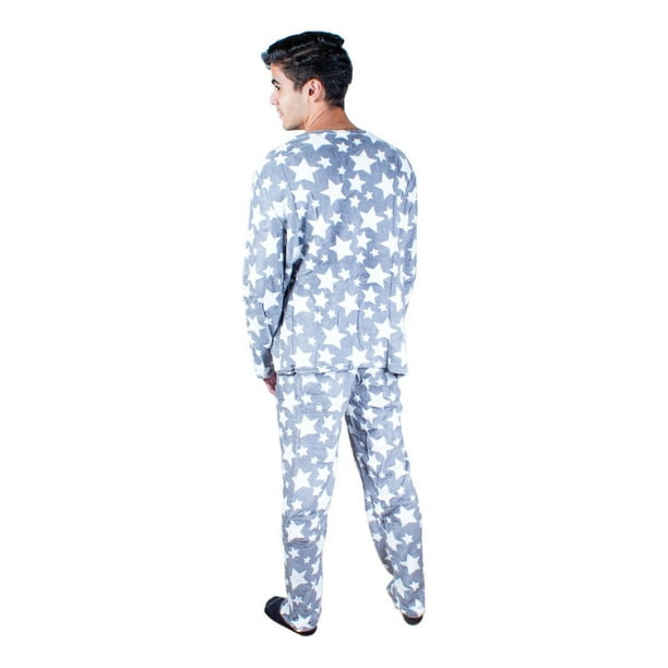 Pijama Para Hombre Tela Polar Estampada