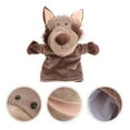 thumbnail image 2 of Cartoon Wolf Hand Puppet Toy Lovely Plush Hand Puppet Kid Stuffed Animal Toy, 2 of 8