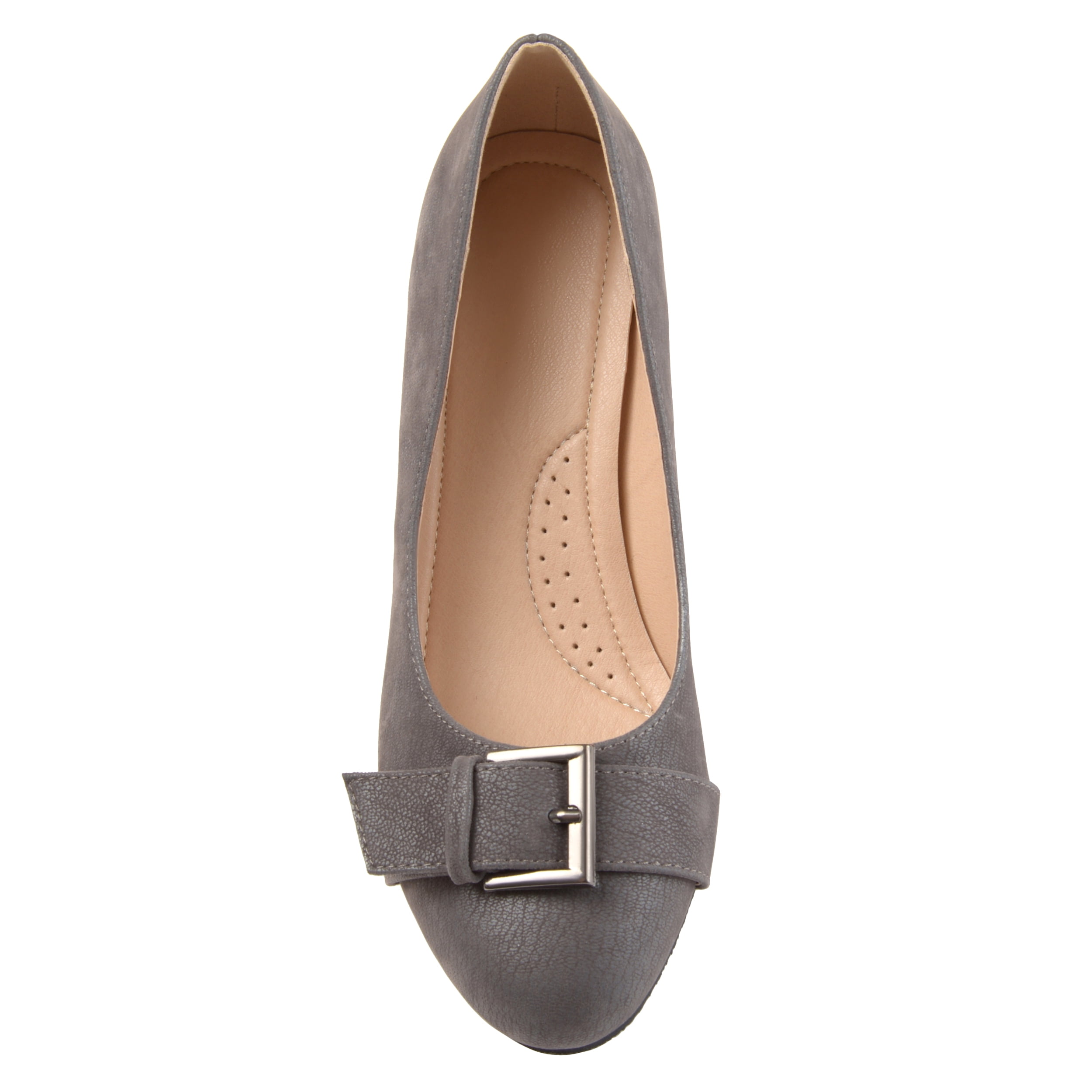 Journee Womens Graysn Comfort Insole Slip On Round Toe Wedge, Widths Available