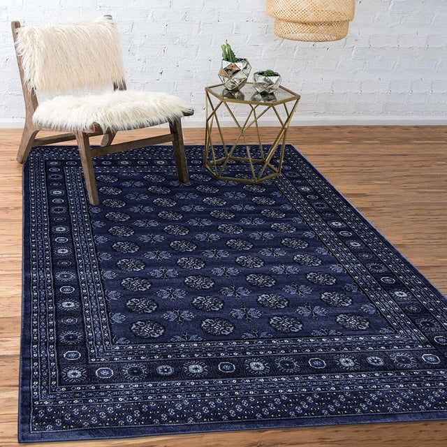 ECARPET Bokhara Traditional Oriental Area Rug, Classic Geometric Pattern