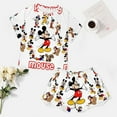 thumbnail image 7 of Mickey Home Suit 2 Pack Pajamas Short Sleeve Top Shorts Sets Comfy Pjs Lounge Sets Sleepwear for Women XL, 7 of 7