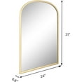 thumbnail image 2 of MacLuu  Arch Metal Wall Mirror 33.8" x 40" - Arch Round-Gold, 2 of 5