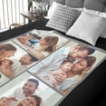 thumbnail image 4 of Customized Blanket with Photos & Text for Mom Dad Baby Family Friends Personalized Picture Blanket for Birthday Christmas for Women Sister Wife Grandma(10 Photos,50x60 Sherpa), 4 of 6