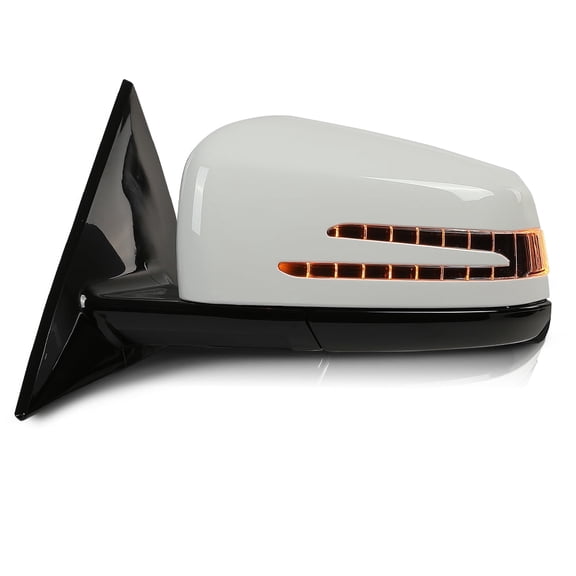 CROSSDESIGN White Left Driver Side Mirror w/o Blind Spot Feature Fit for Benz E350 E400 E550 2010-2017 2078100776