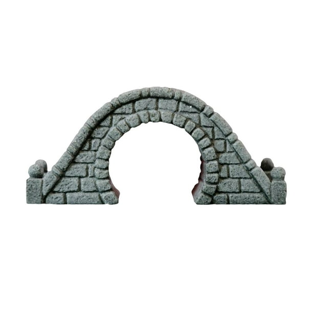 Puente de terrario y jardín de hadas en miniatura, figura decorativa para casa de muñecas EstiloC