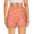 thumbnail image 4 of Xecao's Beautiful Corals for a double-layer running short for women, perfect for gym, tennis, and more, featuring a convenient pocket., 4 of 9