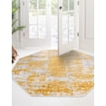 thumbnail image 3 of Unique Loom Finsbury Collection Area Rug - Elizabeth (5' 3" Octagon Yellow/Ivory), 3 of 11