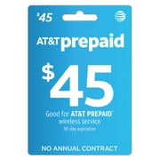 AT&T Prepaid $45 Direct Top Up Cell Service Refill
