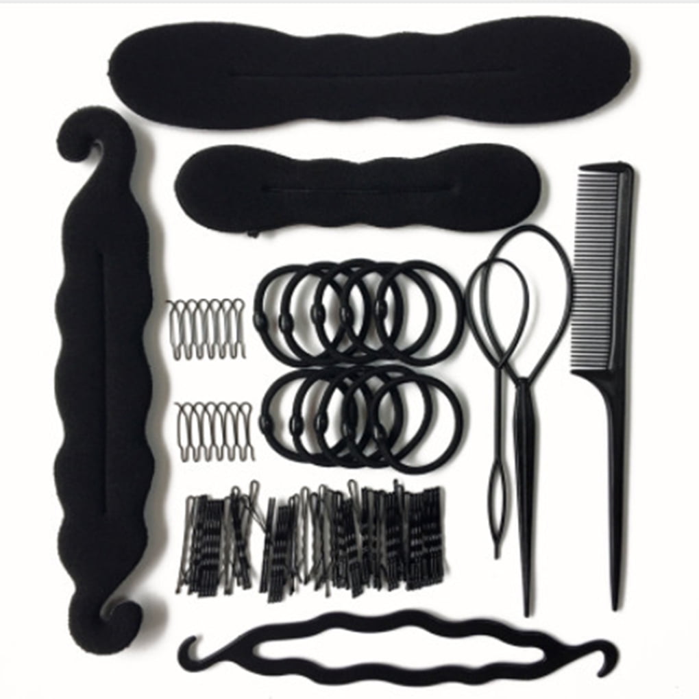 Women Girl Hair Clip Twist Styling Donut Hairpin Bun Headwear DIY Set  Braider Tools Kit Maker Tool Hair 