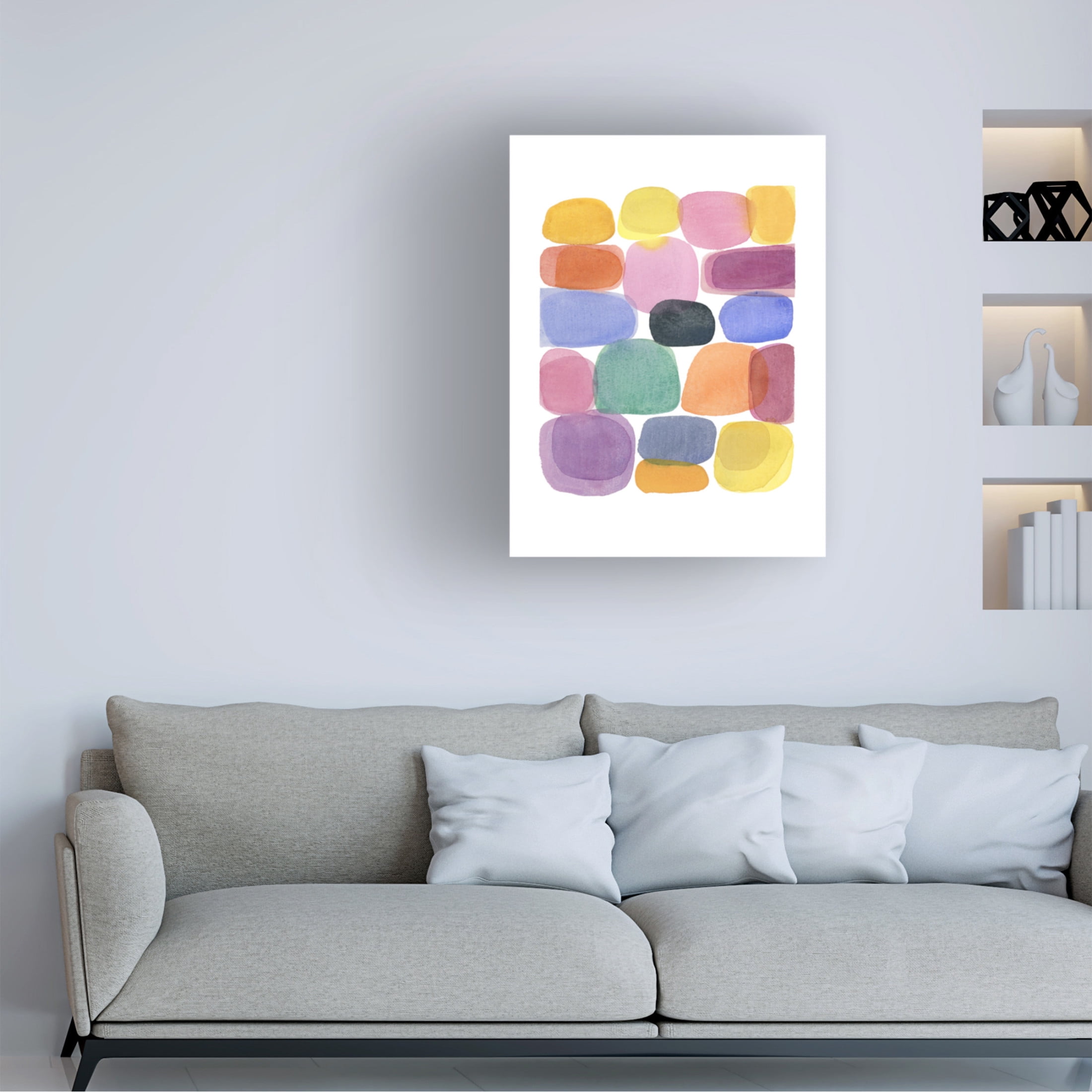 Trademark Fine Art Louise van Terheijden Color Blocks 4 Canvas Wall Art