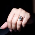 thumbnail image 6 of Rosec Jewels Lab Grown 3 Carat Marquise Diamond Engagement Ring - IGI Certified Bezel Set Diamond Ring (E-VS1 Quality), 14K Yellow Gold, US 3.50, 6 of 9