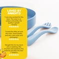 thumbnail image 6 of Kids Silicone Dinnerware Set by Muqee Peeko in Blue Color Shape of a Rainbow - (3 Piece Set), 6 of 10