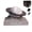 B, variant on Planet Creative Diffuser Collectible Figurine, Figurine Color-Changing Diffuser Stone Planet Interior Decoration, Indoor Car Ornaments Diffuser Handmade Stone Planet - Gray