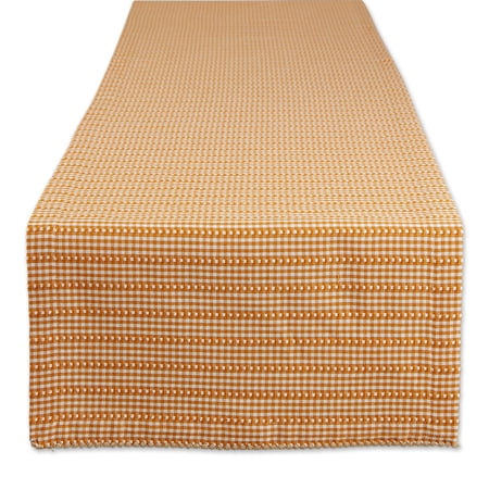 DII Gingham Check 14x72 Table Runner