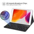 thumbnail image 3 of Étui Clavier Sans Fil 10.2 Pouces Étui de Protection pour Tablettes Étui Clavier Détachable Compatible avec iPad (2019), 3 of 8