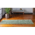 thumbnail image 4 of Rugs.com Lattice Shag Collection Rug – 6 Ft Runner Green Shag Rug Perfect For Hallways, Entryways, 4 of 4