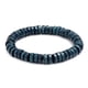thumbnail image 1 of Nvzi Pulsera elástica con cuentas de madera para hombre, color azul, 1 of 4