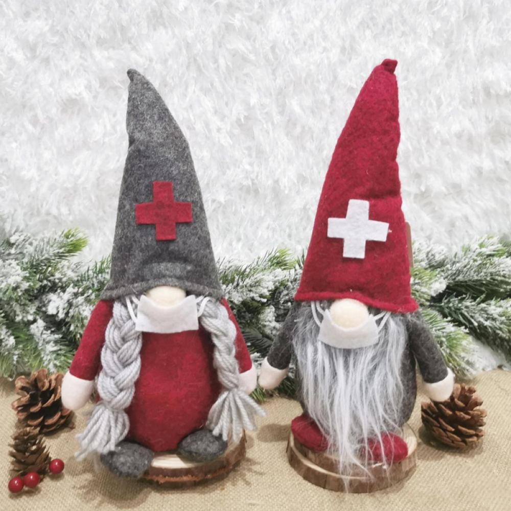 Funny Christmas Dolls New Style Doctors Nurses Santa Faceless Dolls Christmas Decoration Ornaments Supplies Gift