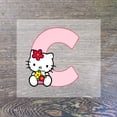 thumbnail image 1 of Sanrio parche de letras de dibujos animados de Hello Kitty, pegatina de transferencia para planchar, lindos parches de tela para niños, apliques de camiseta DIY, pegatina de vinilo, 1 of 3