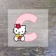 thumbnail image 4 of Sanrio parche de letras de dibujos animados de Hello Kitty, pegatina de transferencia para planchar, lindos parches de tela para niños, apliques de camiseta DIY, pegatina de vinilo, 4 of 4