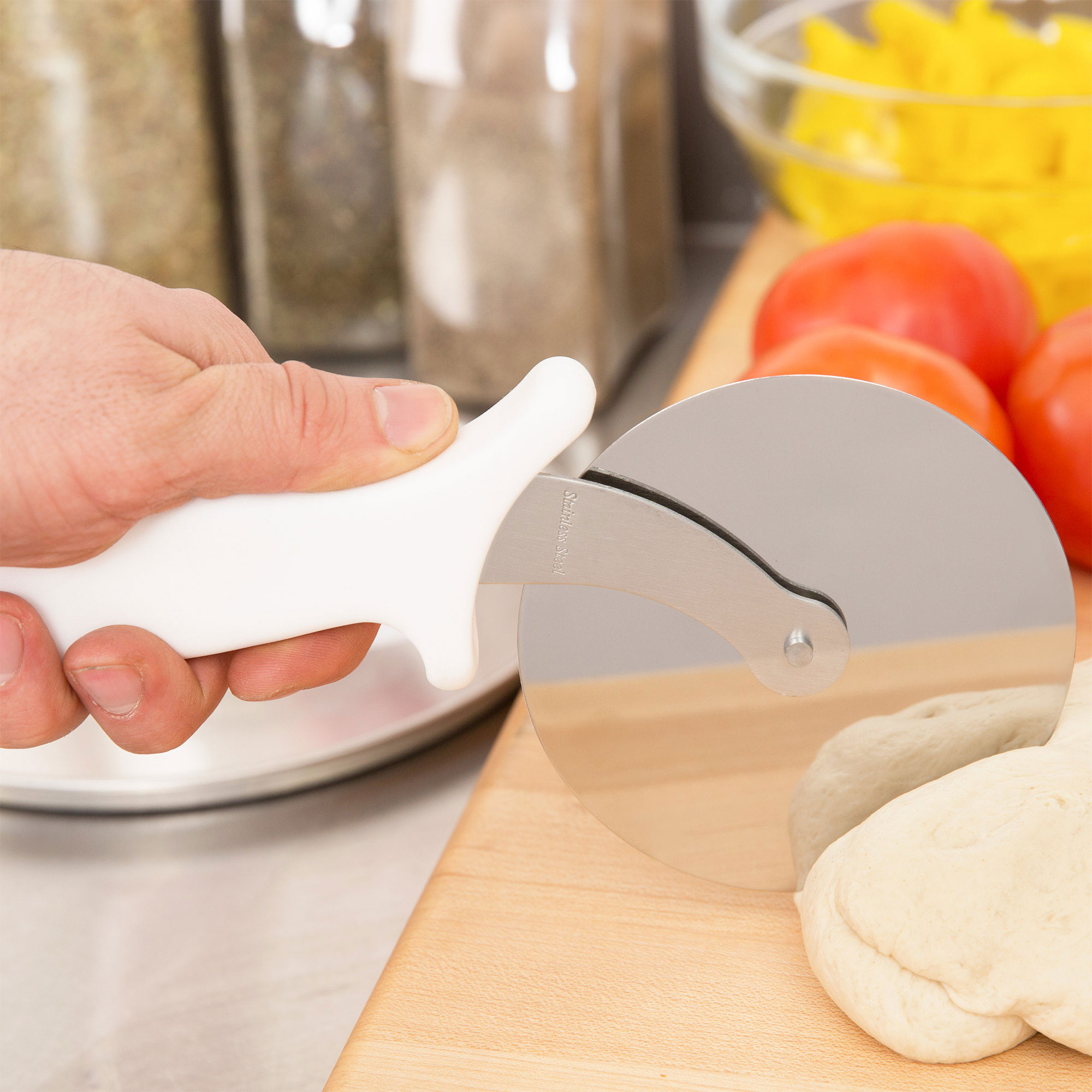 4" Pizza Cutter, Plastic Handle