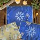 thumbnail image 1 of Set De 6 Individuales Béla Navideños 45cm X 35cm Copos Béla Home Navideño, 1 of 4