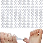 Silicone Anti-Friction Toe Protector - Gel Toe Covers for Men and Women - Breathable Toe Sleeves for Corns, Blisters, and Ingrown Toenails - Little Toe Protectors Caps Guards (100 PCS)