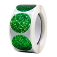thumbnail image 3 of 500x/Rollo de pegatinas decorativas para sobres de 1 pulgada, pegatinas comerciales para boutiques, Verde, 3 of 9