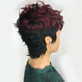 thumbnail image 3 of Pixie Cut Wigs Human Hair Wigs 1b/99J Color Short Layered Pixie Cut Wigs For Black Women Brazilian Virgin Human Hair Wigs Glueless Wigs Full Machine Made Wigs (1b/99j), 3 of 6