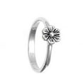 thumbnail image 4 of Sterling Silver Women's Flower Ring 925 Band 8mm Jewelry Female Male Unisex Size 6, 4 of 4