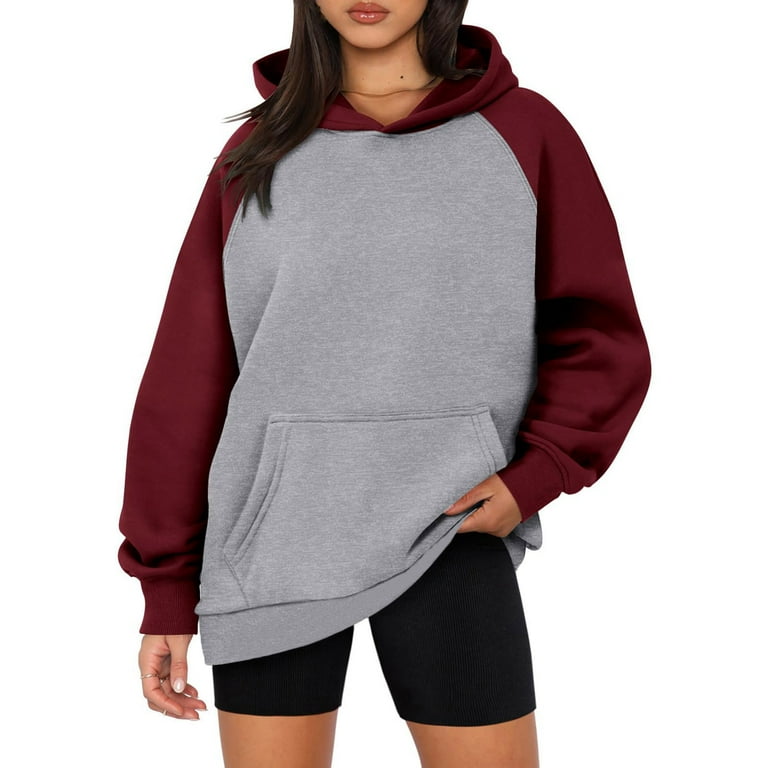 Elvqul Womens Hoodies Under 10 Purple Sweatshirts for Women Comfy Gradient Drawstring Tops Walmart