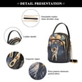 thumbnail image 4 of FORMRS Crossbody Bag for Women Quilted Travel Shoulder Cell Phone Purse with Chain Strap Handbag, Watercolor Astronaut, 4 of 7