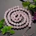 thumbnail image 3 of 6 strand Faceted Natural Rose Quartz Gemstone Bead Strands Star Cut Round Beads 8mm Hole: 1mm 24pcs/strand 7.5 inch, 3 of 8