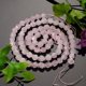 thumbnail image 2 of Faceted Natural Rose Quartz Gemstone Bead Strands Star Cut Round Beads 8mm Hole: 1mm about 24pcs/strand 7.5 inch, 2 of 3