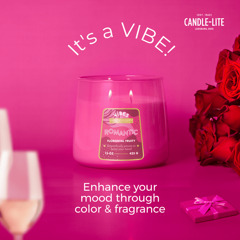 Candle-Lite ViBES Floriental Fruity Mood-Enhancing Scented Candles