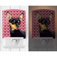 thumbnail image 2 of Caroline's Treasures LH9155CNL Min Pin Hearts Love and Valentine's Day Portrait Ceramic Night Light, 6x4x3", multicolor, 2 of 2